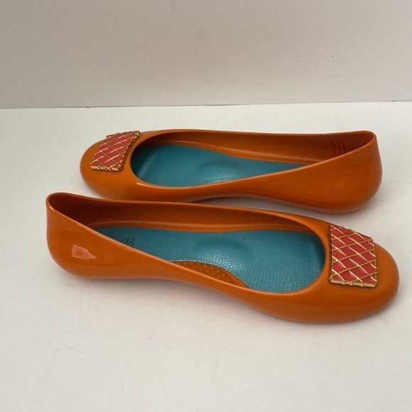 Oka.B orange jelly flats women’s size 7. - Picture 4 of 9